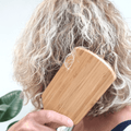 Through the window Bamboo Paddle Hair Brush | Sustainable Handle and Pins - n/a