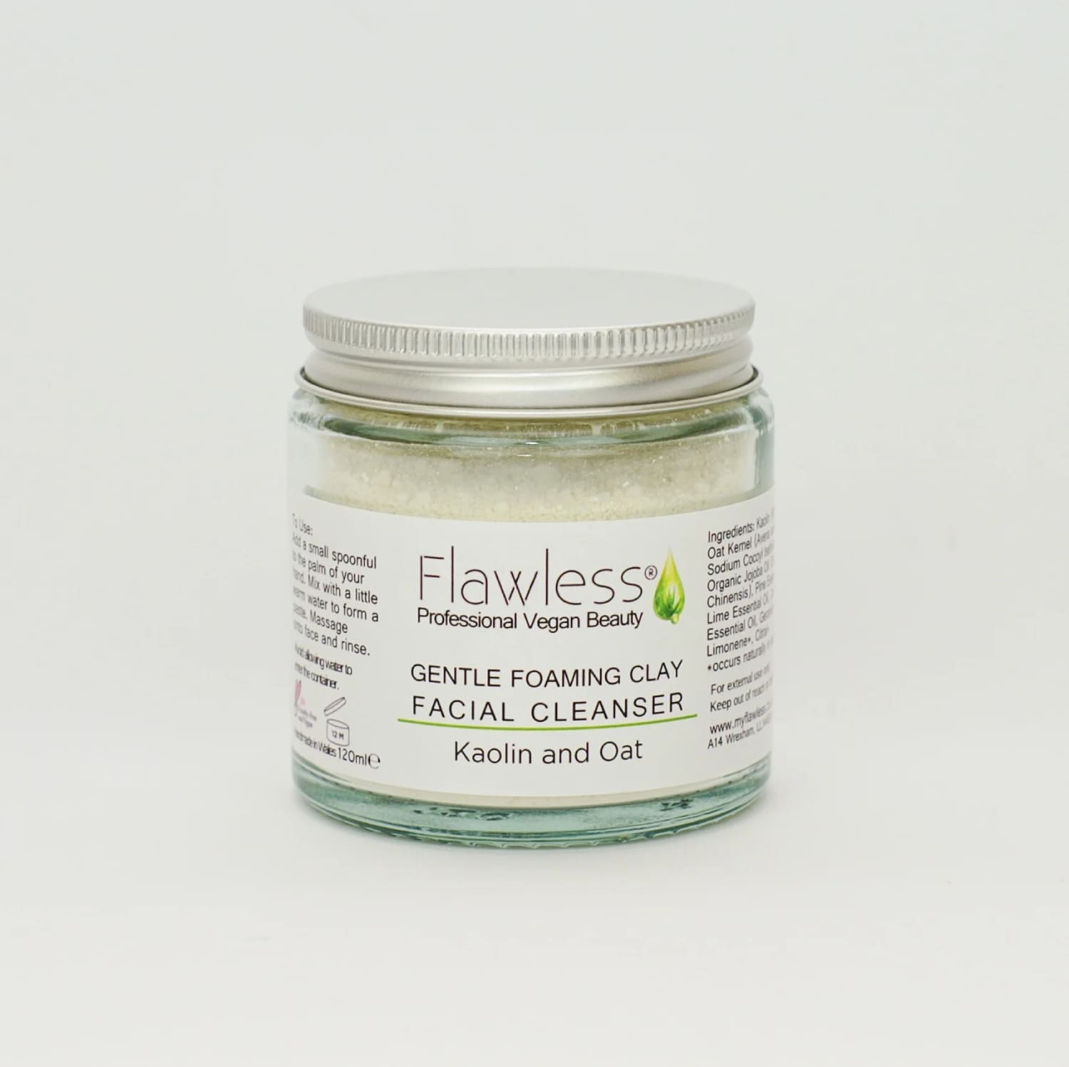 Through the window Clay Facial Cleanser with Kaoiln and Oat - Gentle and Foaming 120ml - Skincare