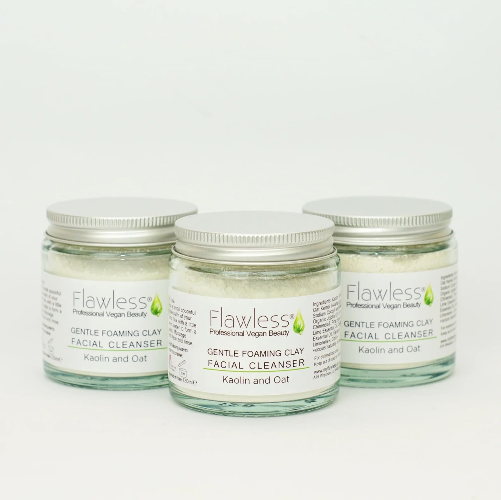 Through the window Clay Facial Cleanser with Kaoiln and Oat - Gentle and Foaming 120ml - Skincare