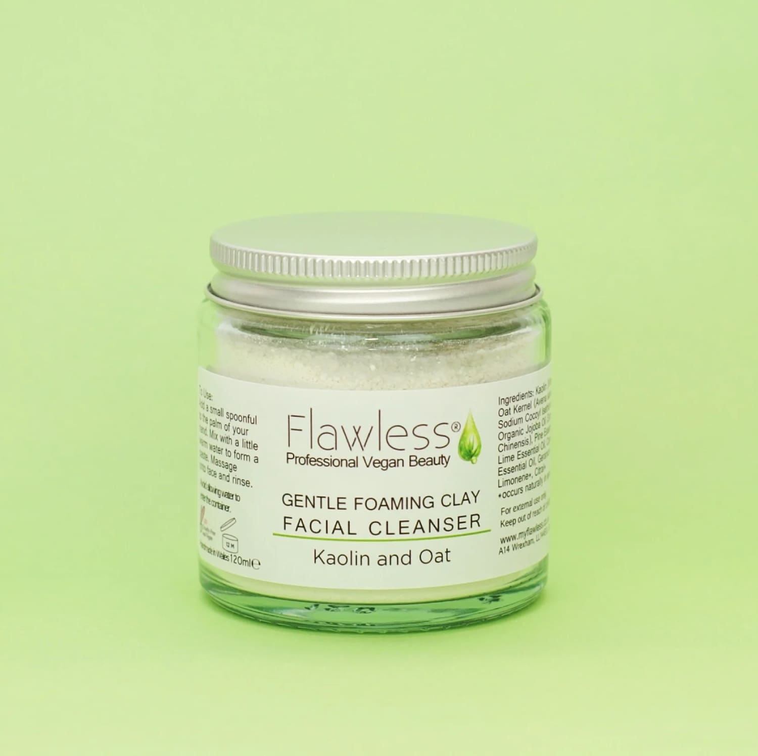 Through the window Clay Facial Cleanser with Kaoiln and Oat - Gentle and Foaming 120ml - Skincare
