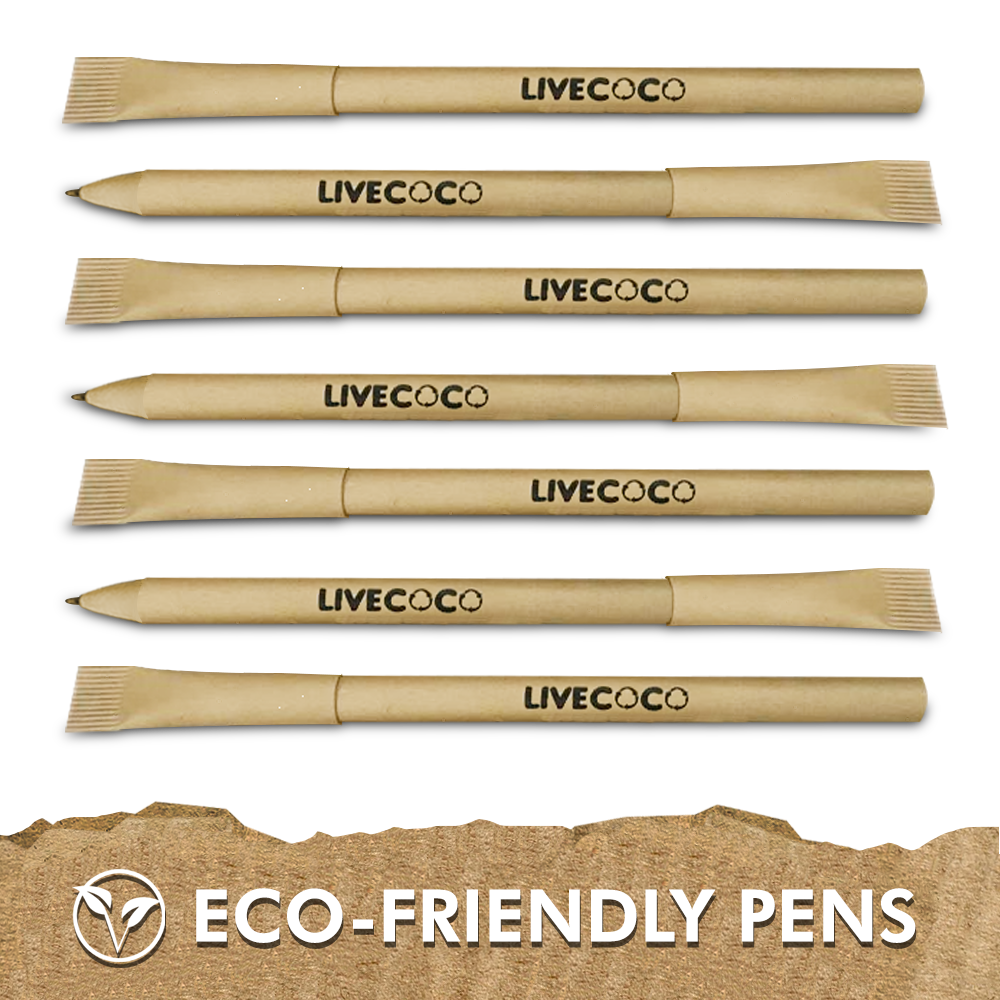 ECO- Paper Ballpoint Pens - 24 Pack