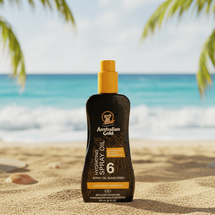 Through the window Australian Gold Carrot Oil Spray SPF 6 - Oil / Gelee Accelerator