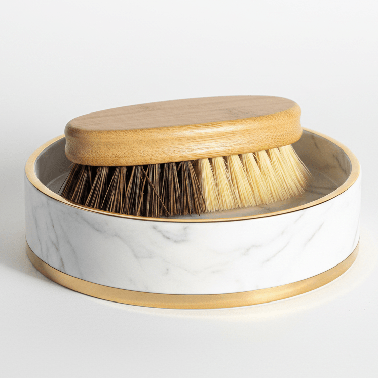Through the window Bamboo Floor Brush | General Hard and Soft Plastic Free Cleaning Brush - n/a