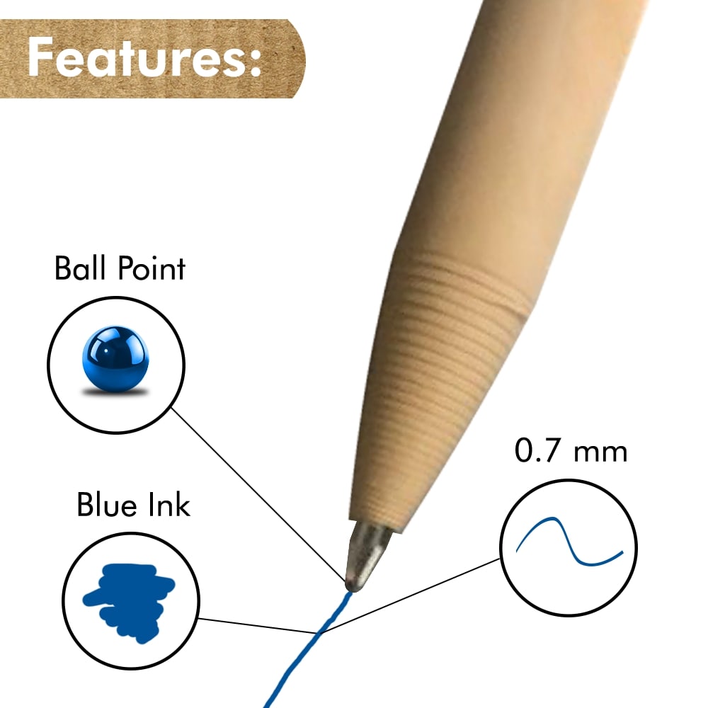 ECO- Paper Ballpoint Pens - 24 Pack
