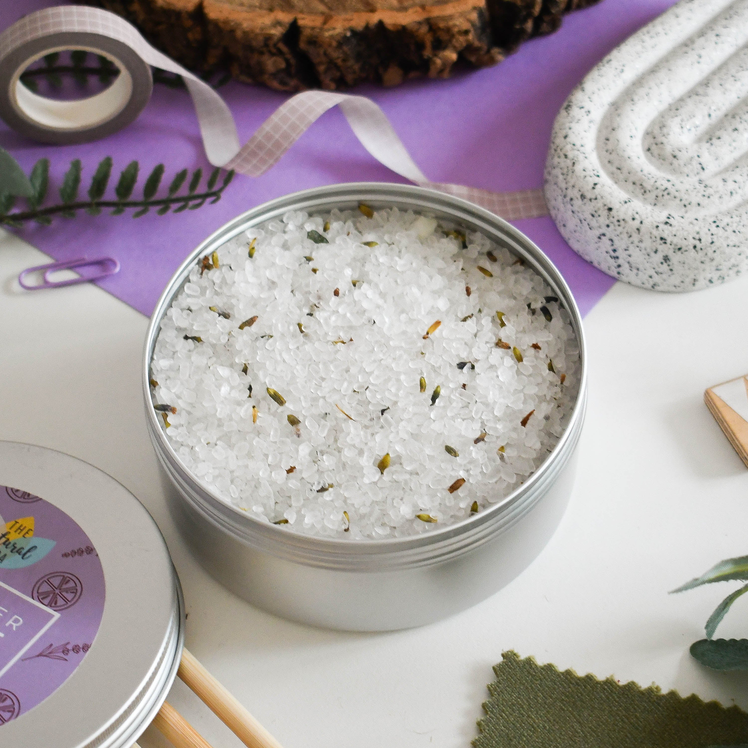 Wholesale Lavender Lime Bath Soak Tin