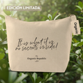 100% organic cotton toiletry bag