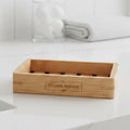 Bamboo soap dish
