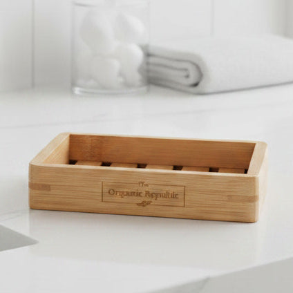 Bamboo soap dish