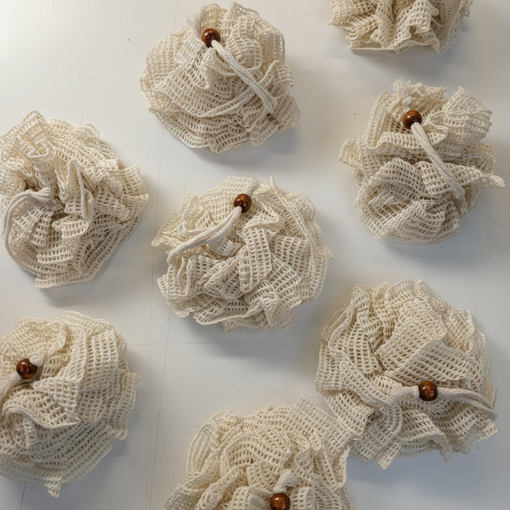 Wholesale Rami Shower Puff – Exfoliating, Reusable & Eco-Friendly ♻️