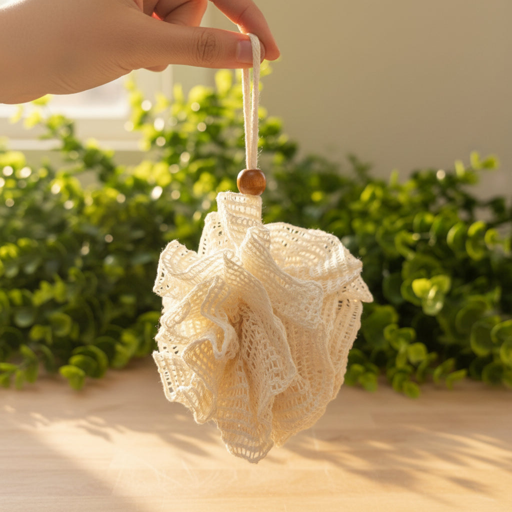 Wholesale Rami Shower Puff – Exfoliating, Reusable & Eco-Friendly ♻️