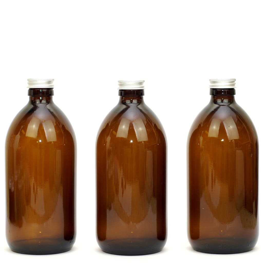 Through the window Amber Glass Refill Bottles - Glass Refill Containers