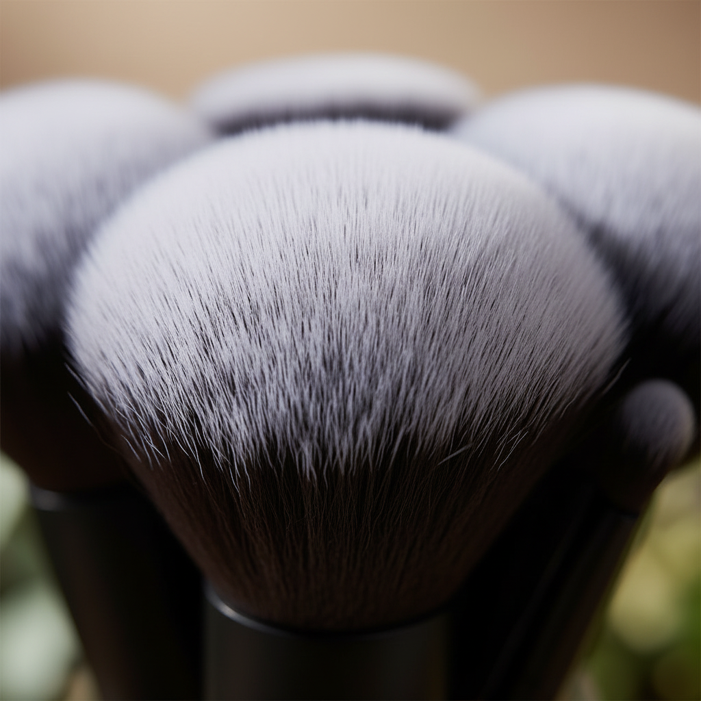 Makeup Brush Set - 4 Natural super soft brushes