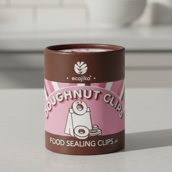 Natural Wooden 'Doughnut' Food Clips | Beech Wood & Walnut Food Packaging Sealing Clips
