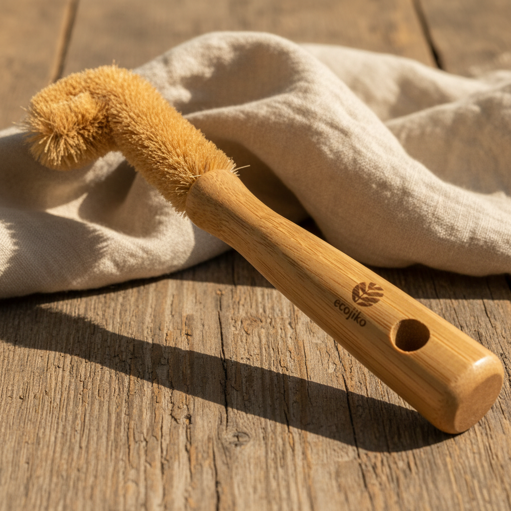 Natural Wooden Bottle Brush | Sustainable Bamboo Kitchen Bottle Brush