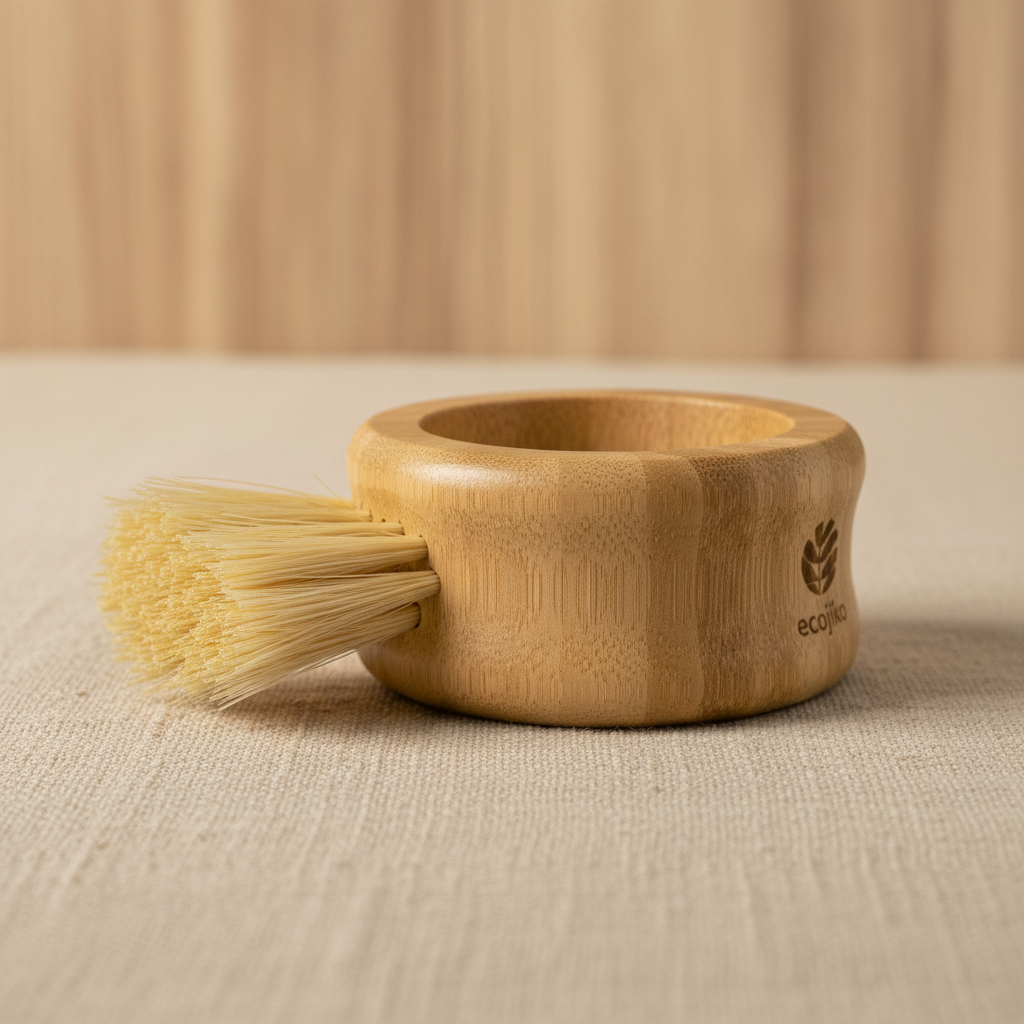 Wooden Vegetable Kitchen Brush | Natural Sustainable Bamboo & Plant Based Bristles