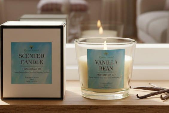 Eco-Friendly Vanilla Bean Scented Candle
