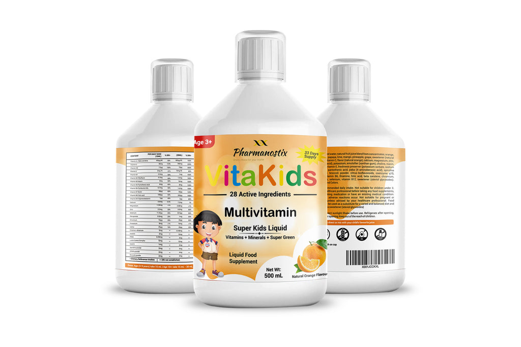 Through the window VitaKids Multivitamin Liquid -33 Day Supply- with 28 Active Ingredients - Sale