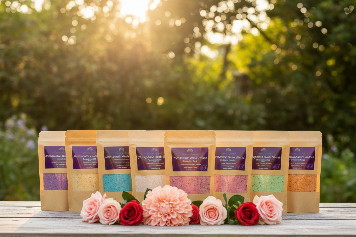 Ylang Ylang & Lemongrass Luxury Natural Bath Blend in Eco-Pouch