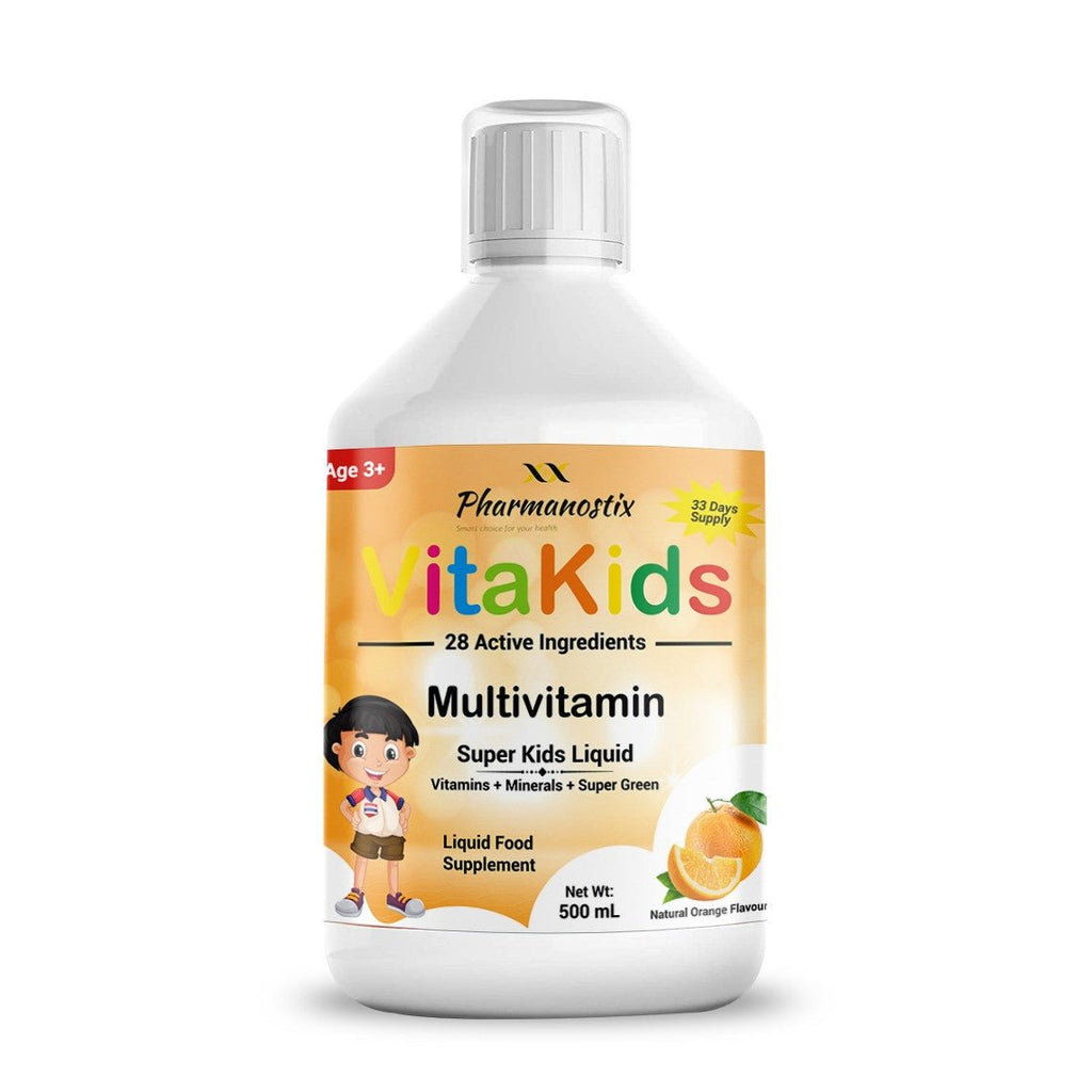 Through the window VitaKids Multivitamin Liquid -33 Day Supply- with 28 Active Ingredients - Sale