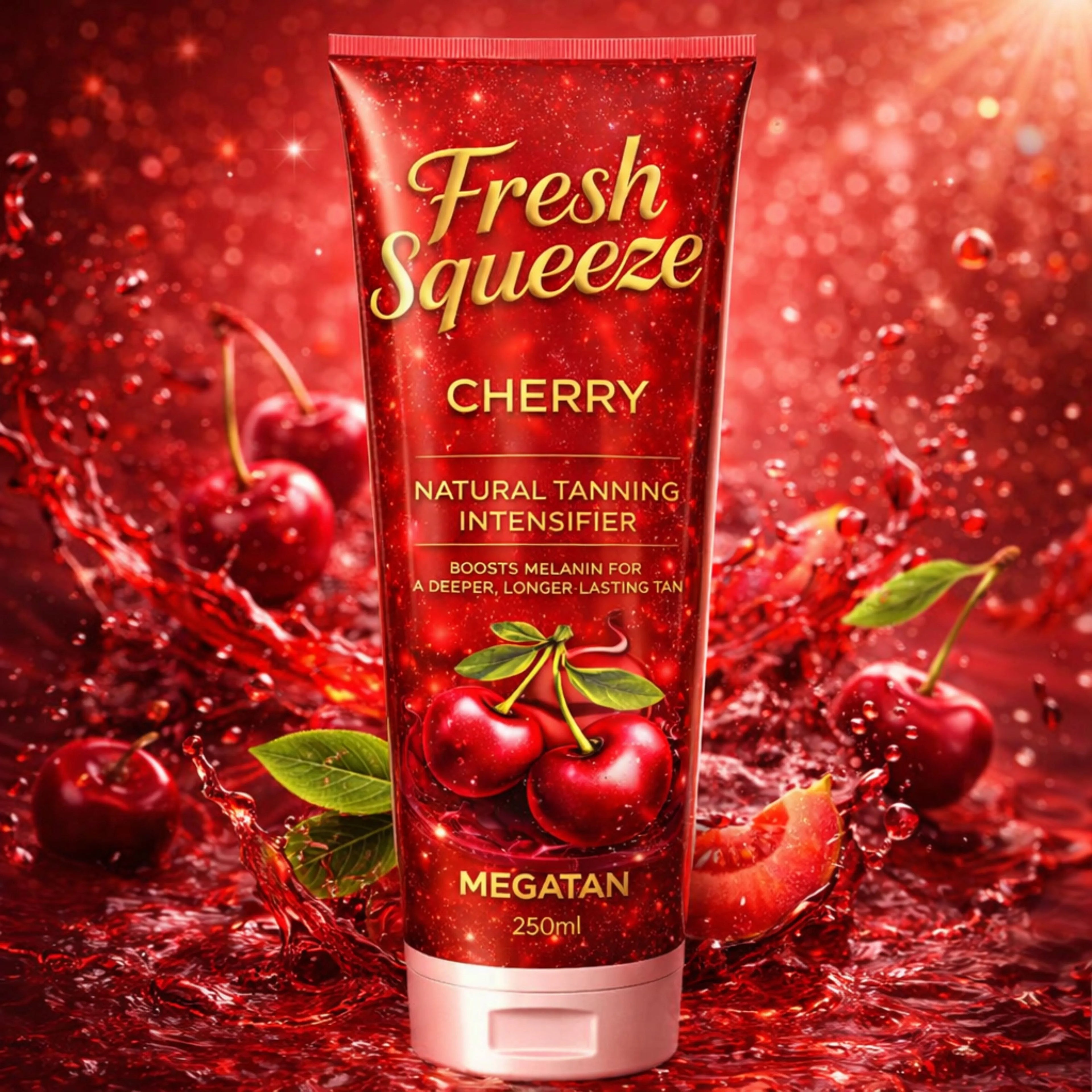 Through the window Fresh Squeeze – Cherry Natural Tanning Intensifier Lotion - Tanning Lotion