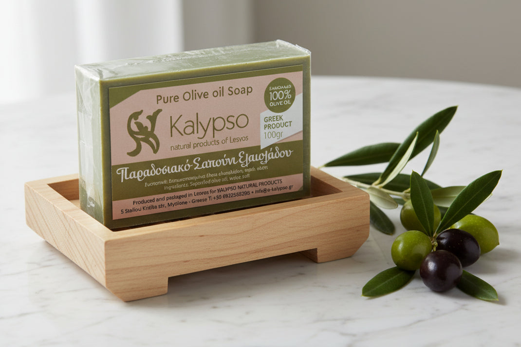 Traditional handmade Green Olive oil soap from Greece 🇬🇷