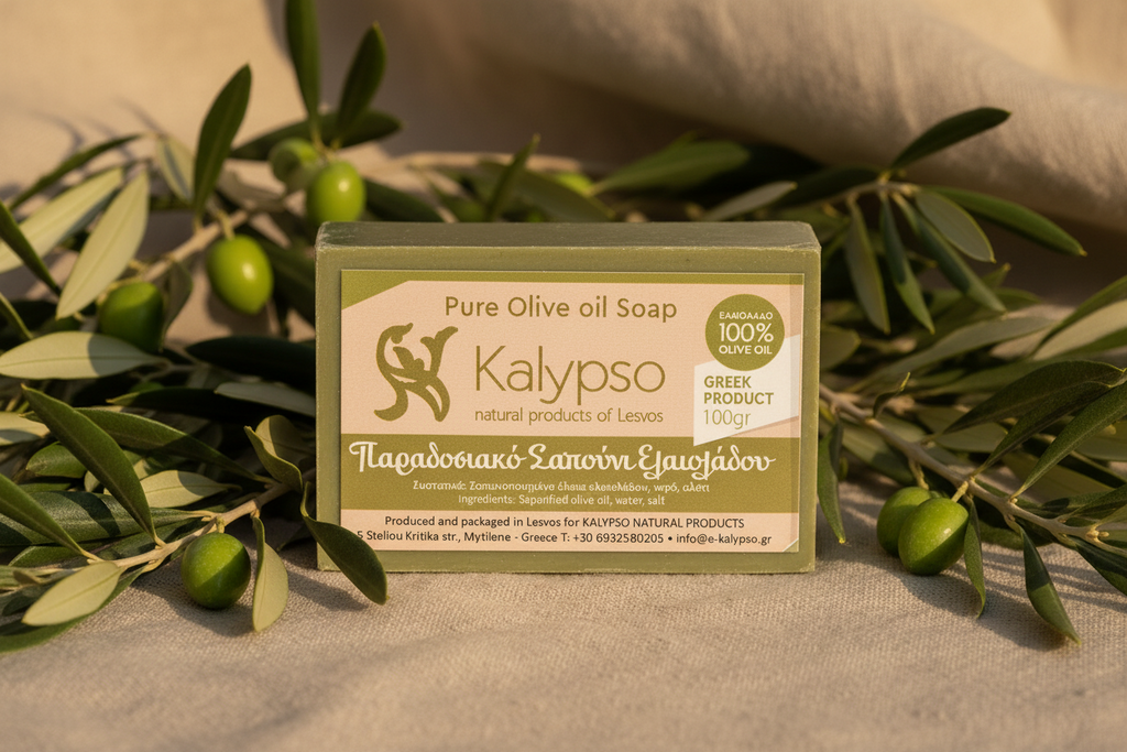 Traditional handmade Green Olive oil soap from Greece 🇬🇷