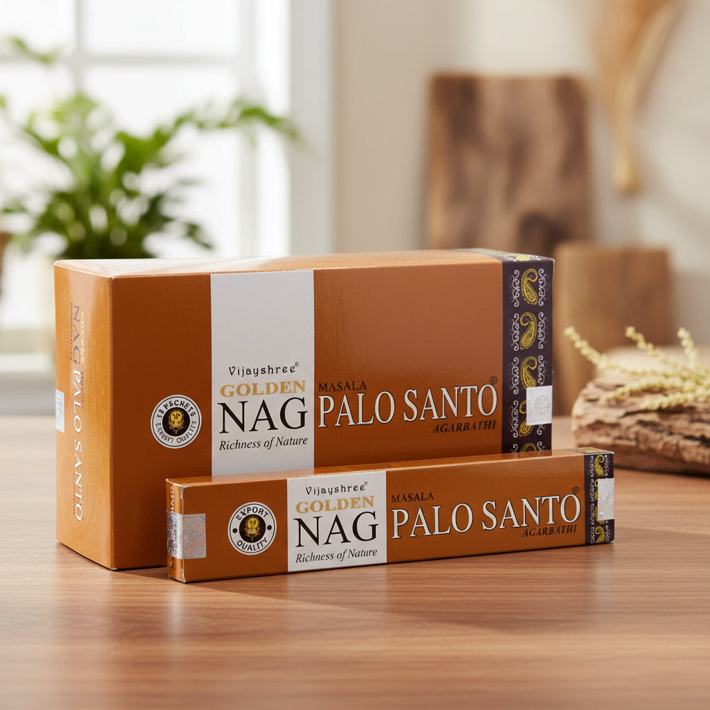 Palo Santo Genuine Golden Nag | Incense Sticks Joss 15g | Premium Scents | Fragrance | Hand Rolled  Aromatherapy