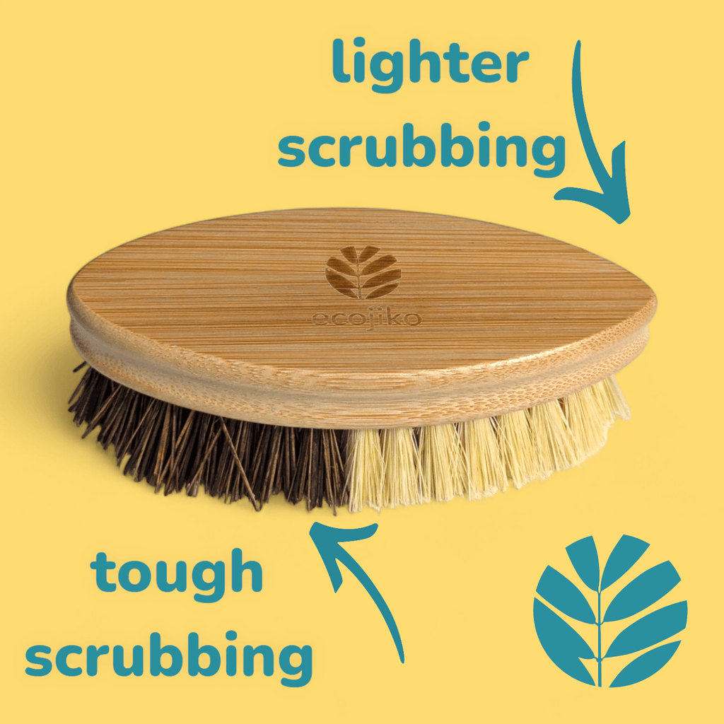 Through the window Bamboo Floor Brush | General Hard and Soft Plastic Free Cleaning Brush - n/a