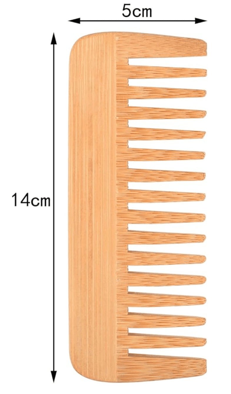 Through the window Wide Tooth Bamboo Comb - Bamboo Comb